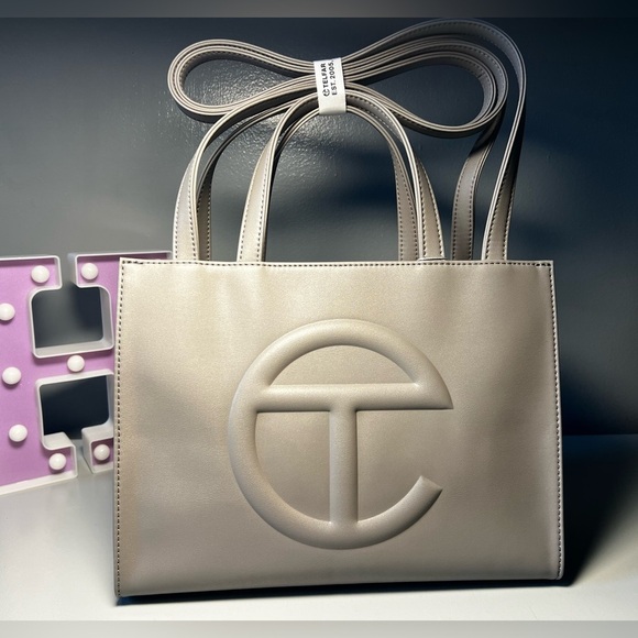Telfar Handbags - Telfar Shmedium Gray Shopping Bag